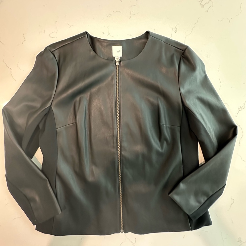 J. Jill Faux Leather Jacket